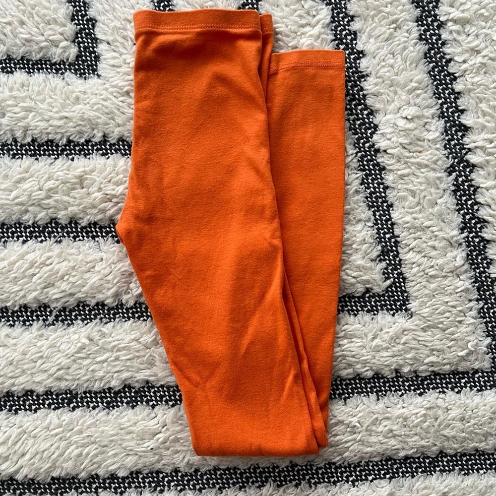 City Threads Girls Leggings Size 12 Orange 🍊